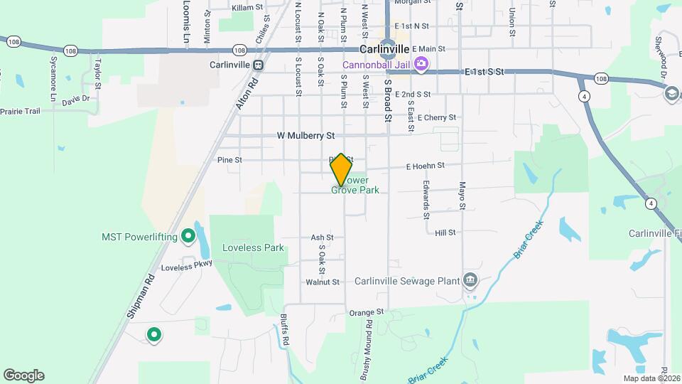 Carlinville Heights Apartments Map and Location Details