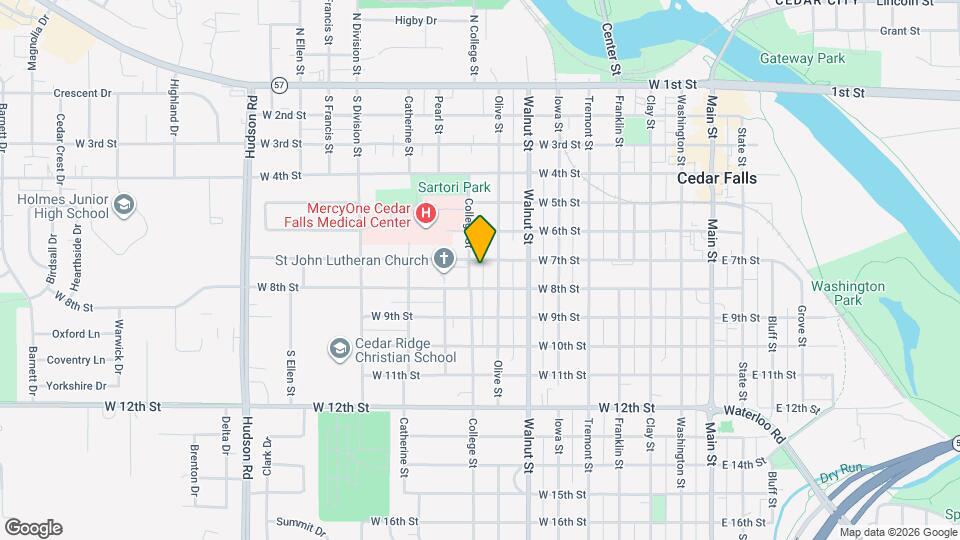 816 W 7th St Map and Location Details