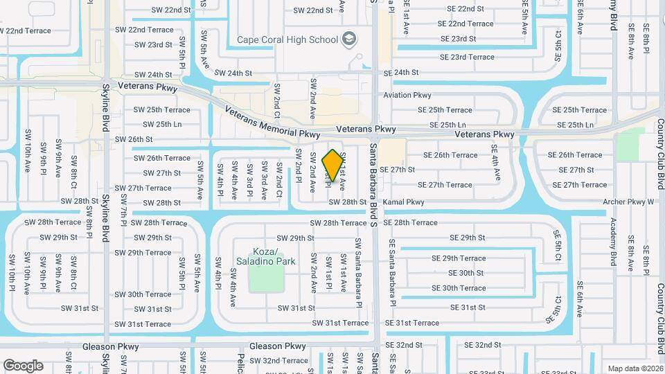 2715 SW 1st Pl Map and Location Details