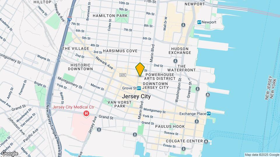 348 Grove St Mapa y Detalles de la Ubicación