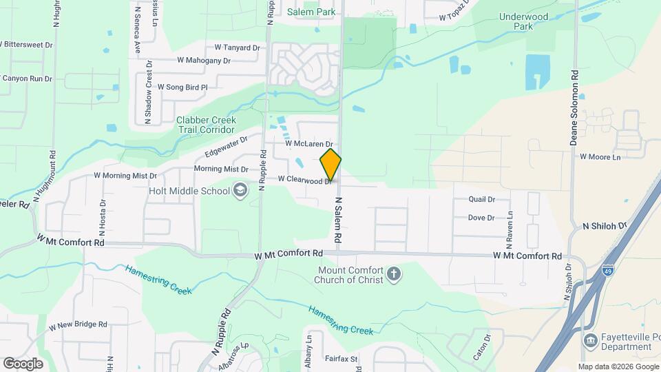 3449 W Clearwood Dr Map and Location Details