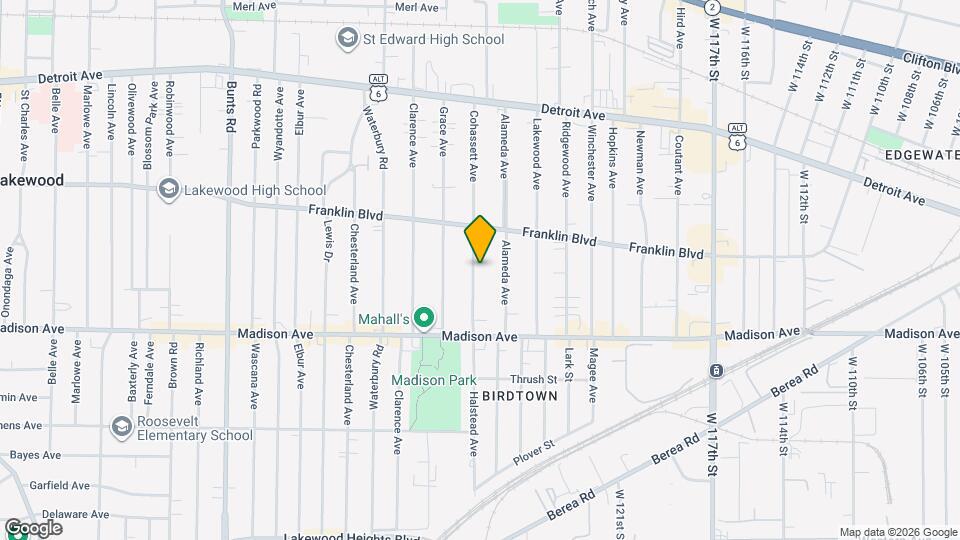 1597 Cohassett Ave Map and Location Details