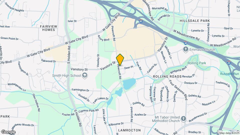 2223 Pinecroft Rd Mapa y Detalles de la Ubicación