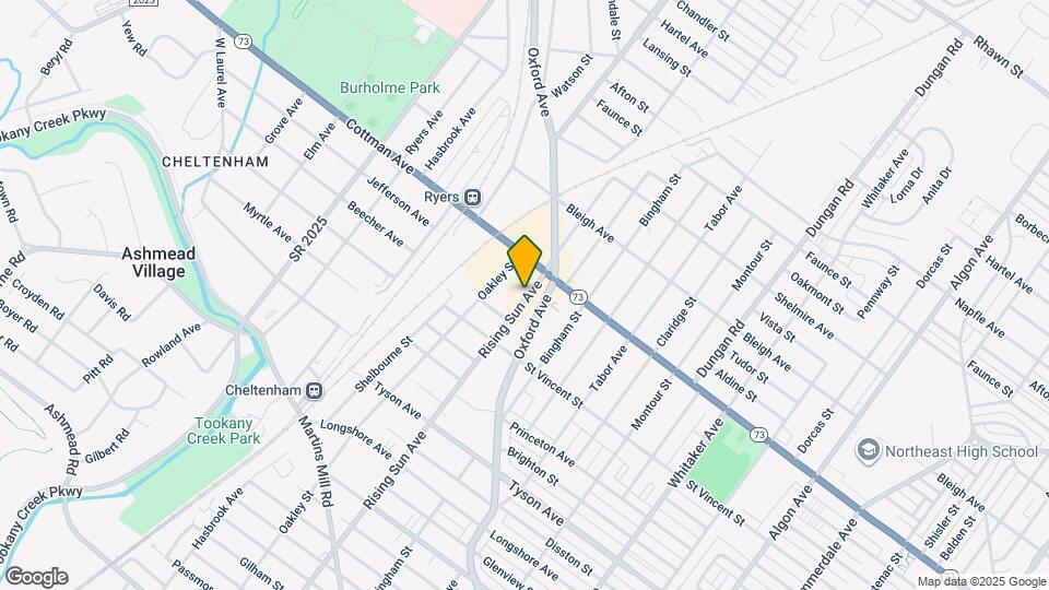 7248 Rising Sun Ave Map and Location Details