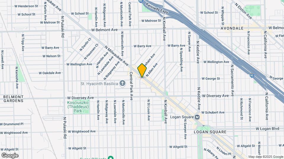2896 N Milwaukee Ave Map and Location Details