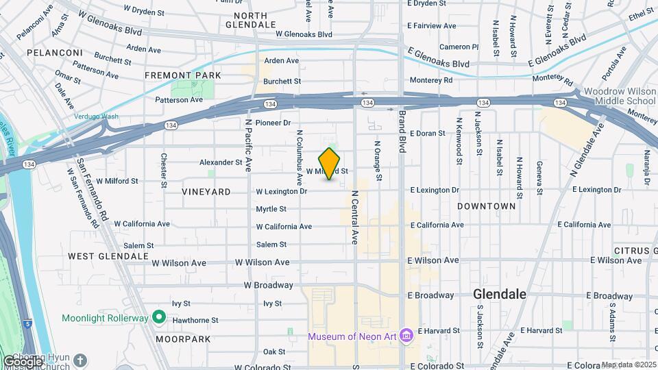 337 W Lexington Dr Map and Location Details