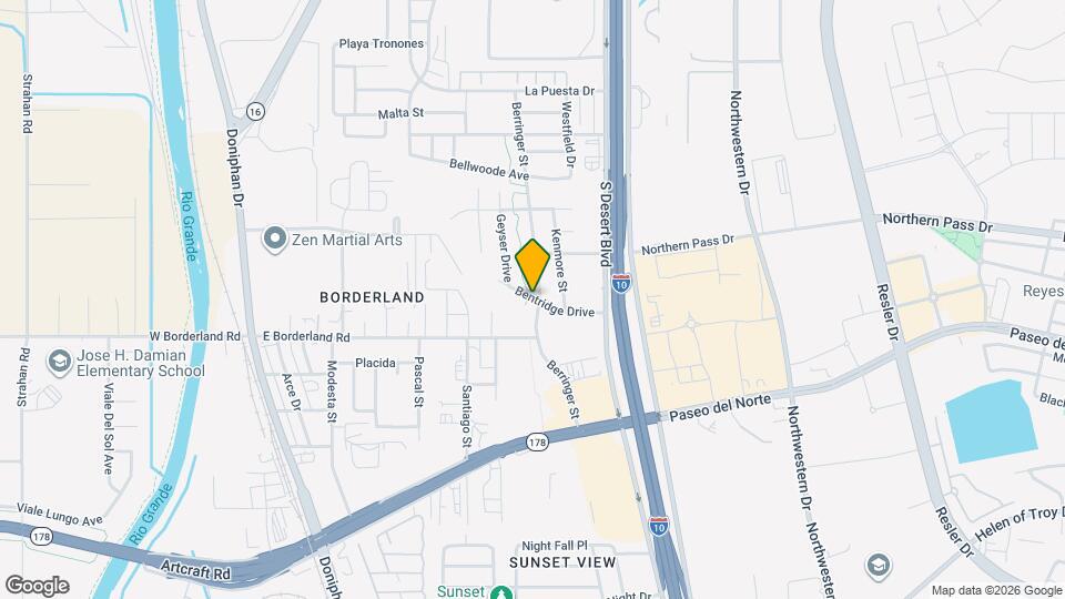 398 Bentridge Drive Map and Location Details