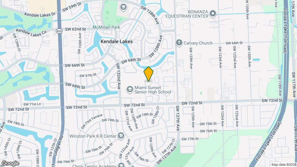 6821 SW 129th Ave Map and Location Details
