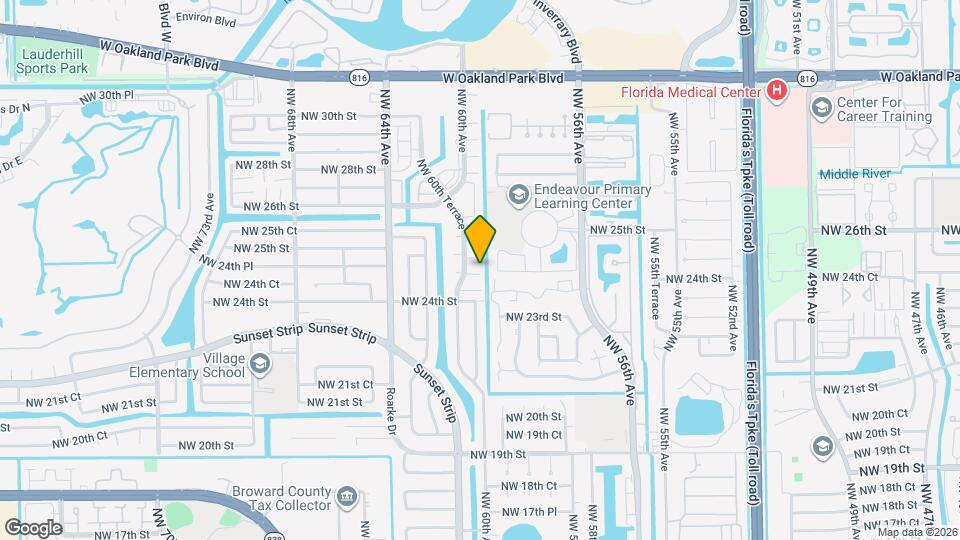 5953 NW 24th Ct Map and Location Details
