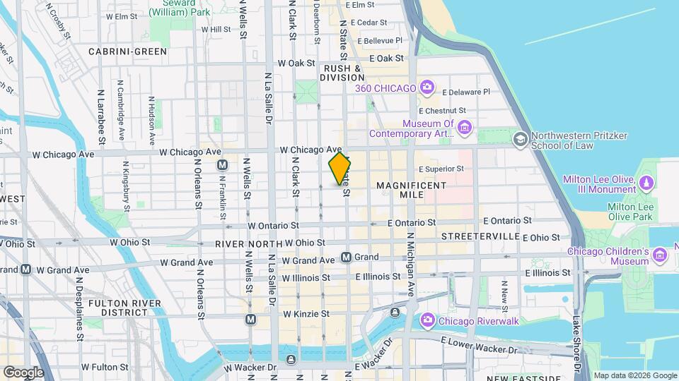 71 W Huron St Mapa y Detalles de la Ubicación