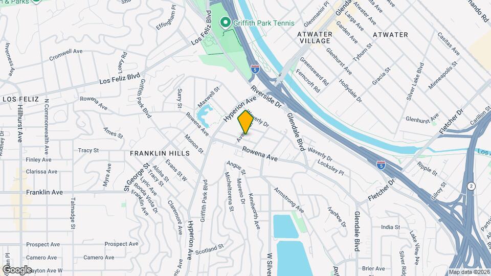 2822 1/2 Avenel St Map and Location Details