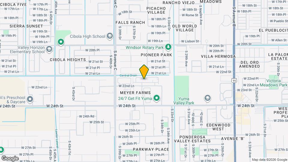 3650 W 22nd Pl Map and Location Details