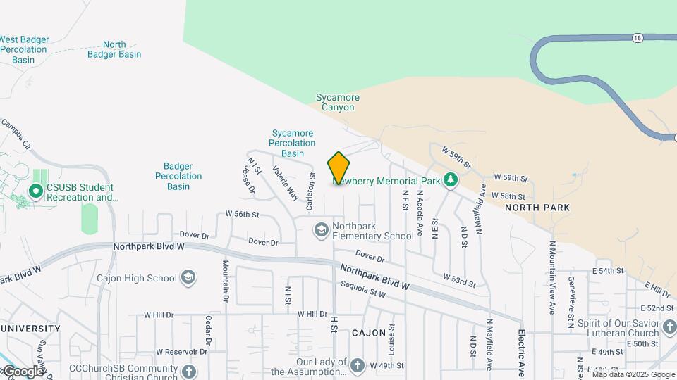 5736 N Crescent St Map and Location Details