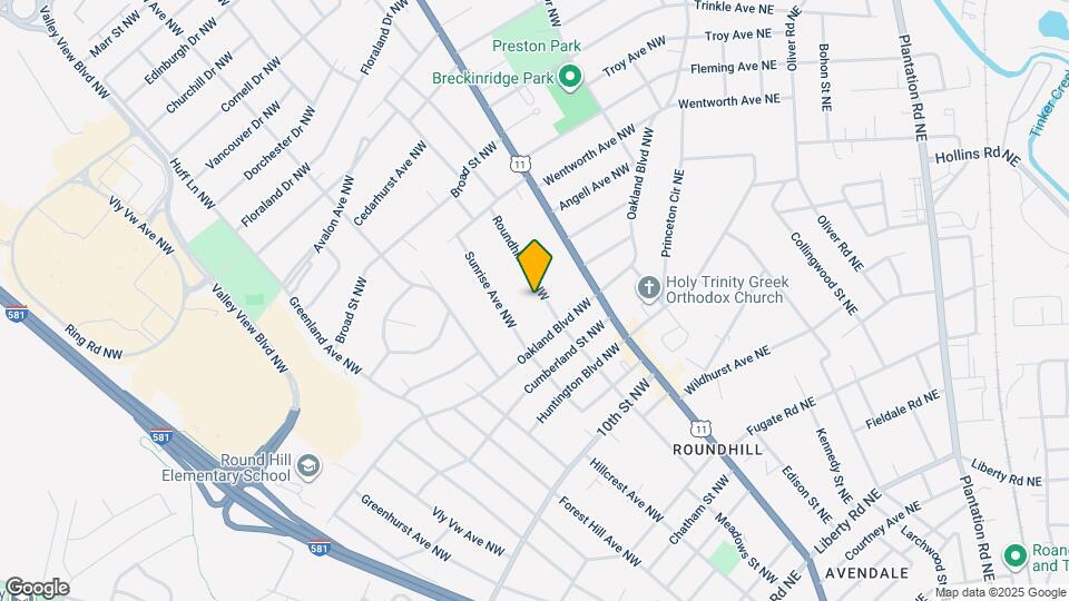 3630 Roundhill Ave NW Map and Location Details