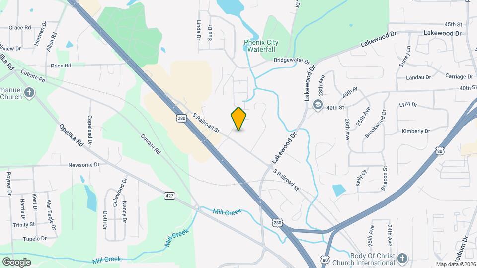 3616 S Railroad St Map and Location Details