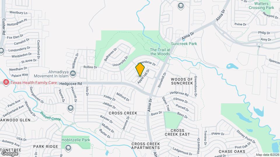 824 Apple Hill Dr Map and Location Details