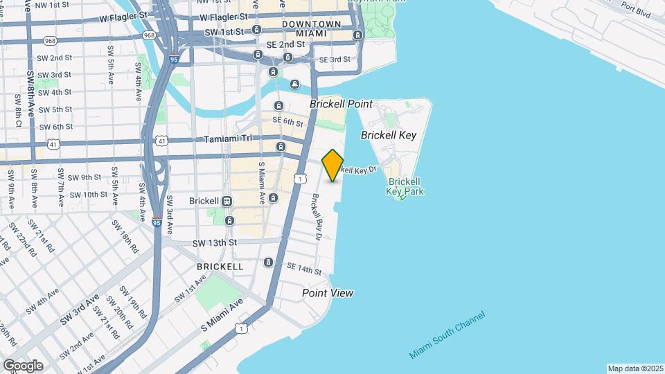 905 Brickell Bay Dr, Unit 1423 Mapa y Detalles de la Ubicación