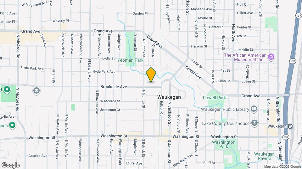 1306 Brookside Ave Map and Location Details