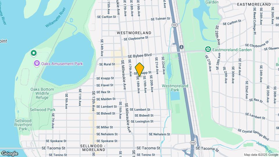 7334 SE 18th Ave Map and Location Details