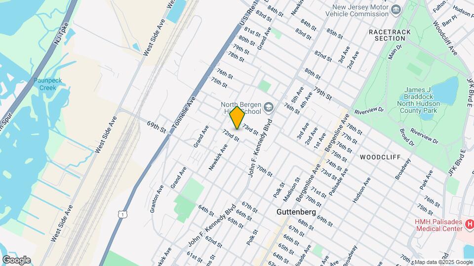 1310 72nd St, Unit 2 Map and Location Details