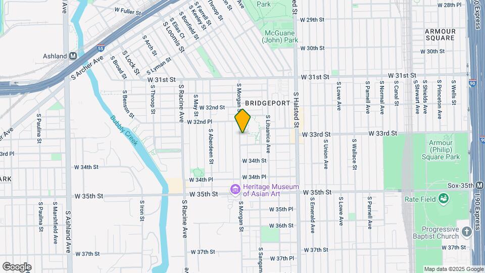 3315 S Morgan St Map and Location Details