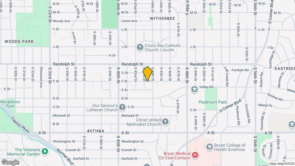 4315 F St Mapa y Detalles de la Ubicación