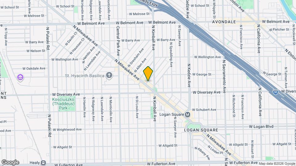 2839 N Milwaukee Ave Map and Location Details