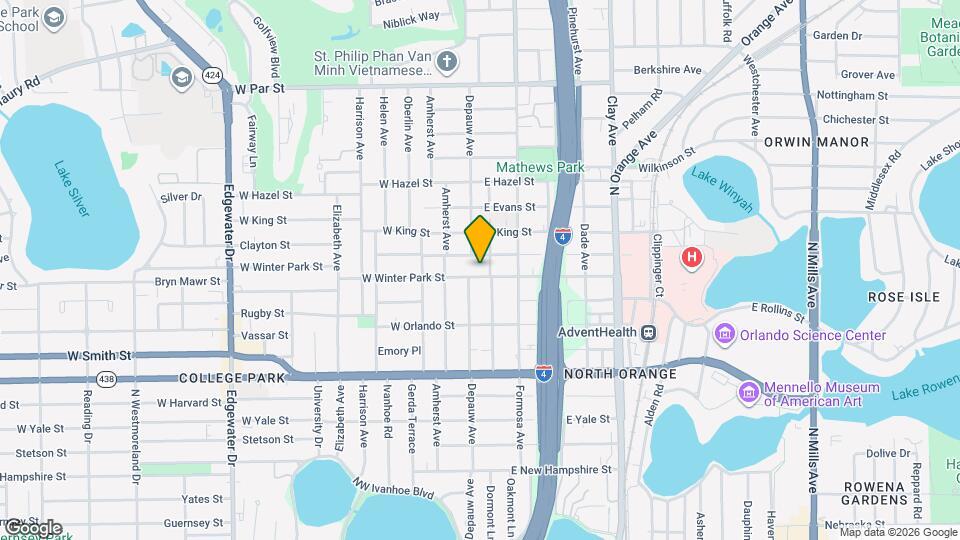 13 E Winter Park St Map and Location Details