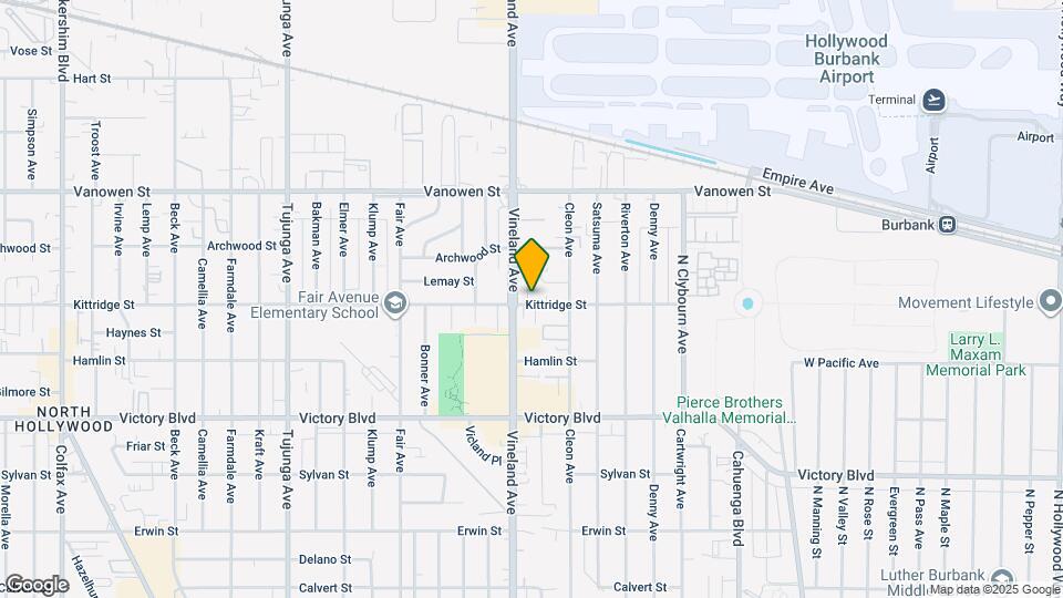 10943 Kittridge St Map and Location Details