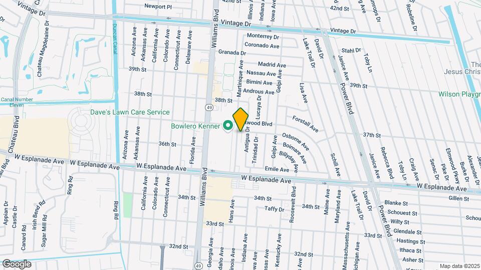 3648 Martinique Ave Map and Location Details