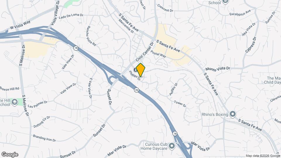 888 Phillips St Map and Location Details