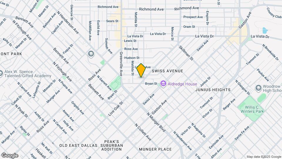 5413 Live Oak St Map and Location Details