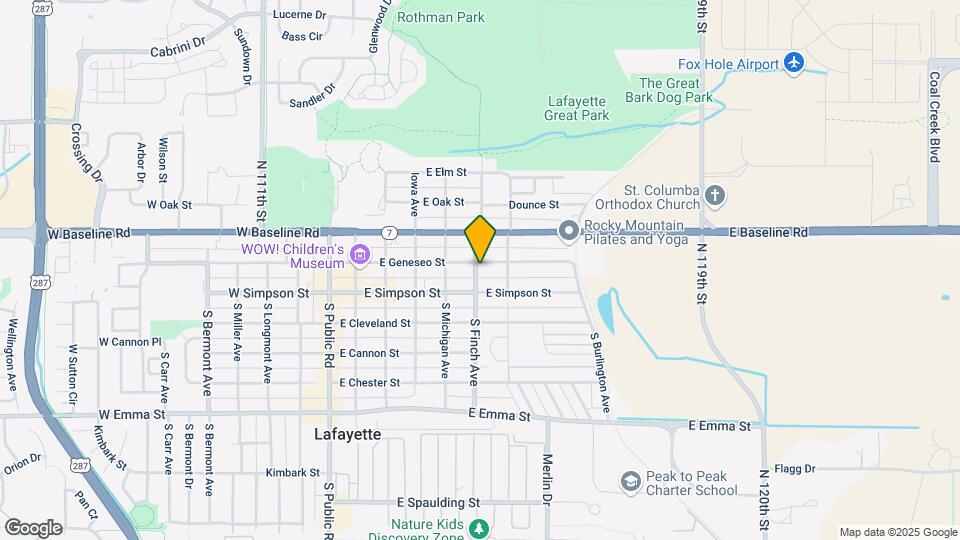 600 E Geneseo St Map and Location Details