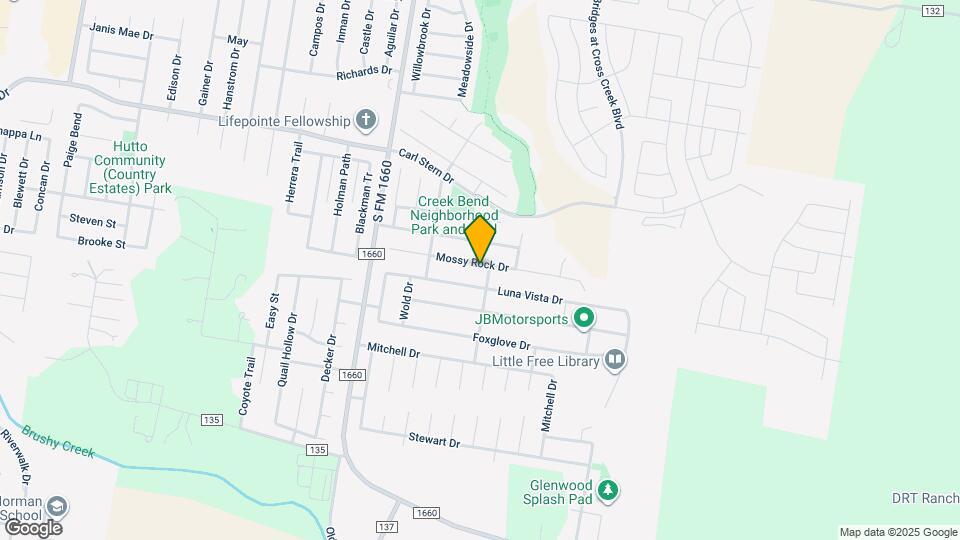 222 Mossy Rock Dr Map and Location Details