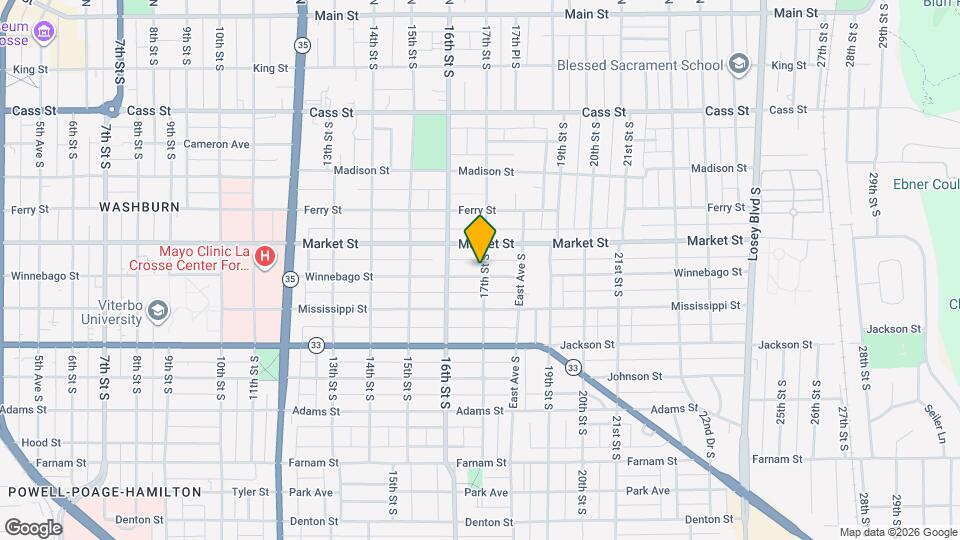 1633 Winnebago St Map and Location Details