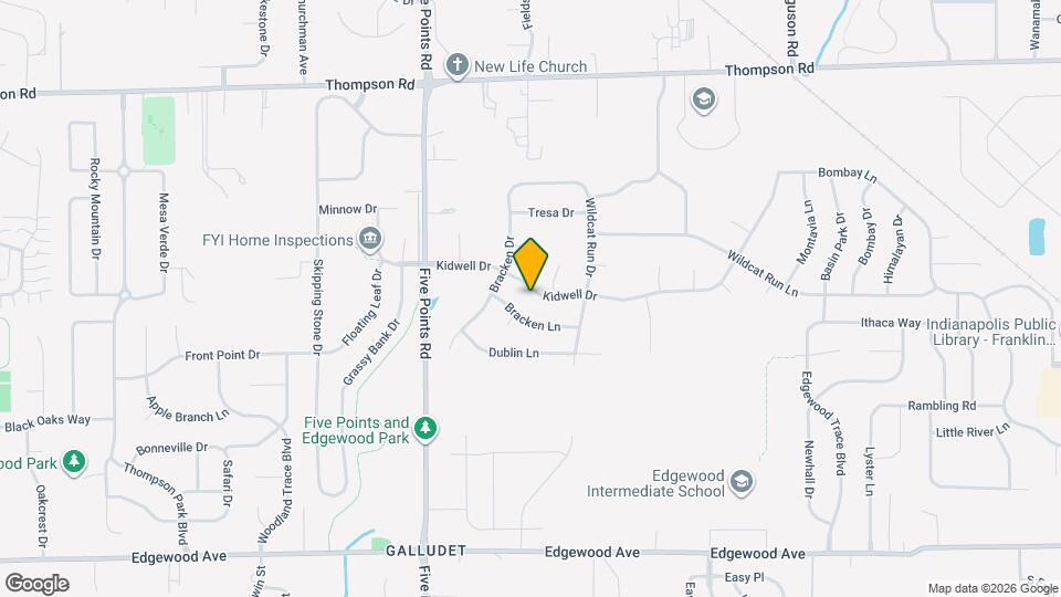 7215 Kidwell Dr Mapa y Detalles de la Ubicación