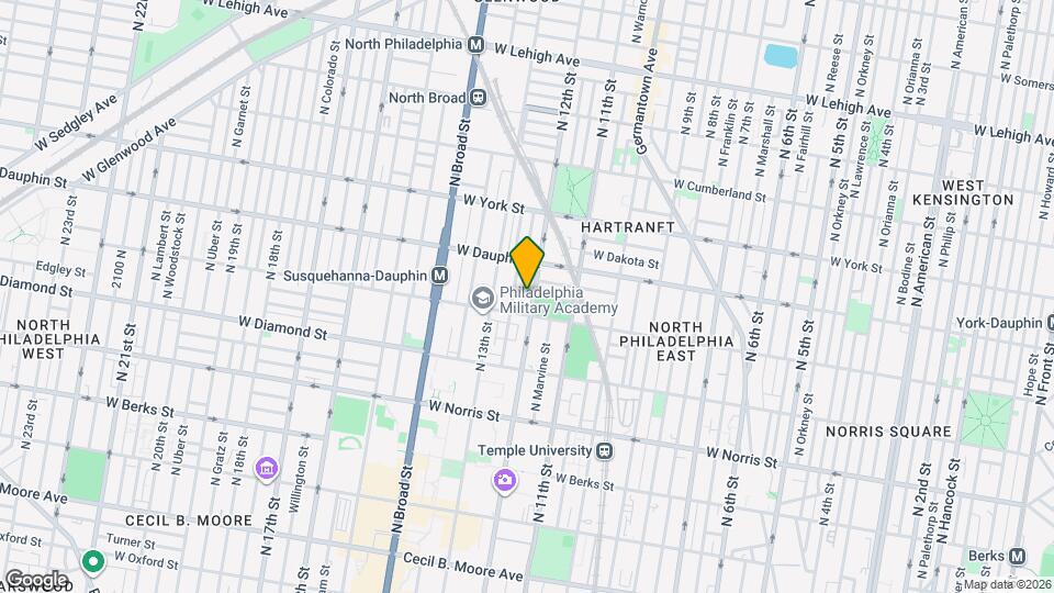 2224 N 12th St, Unit 3r Map and Location Details