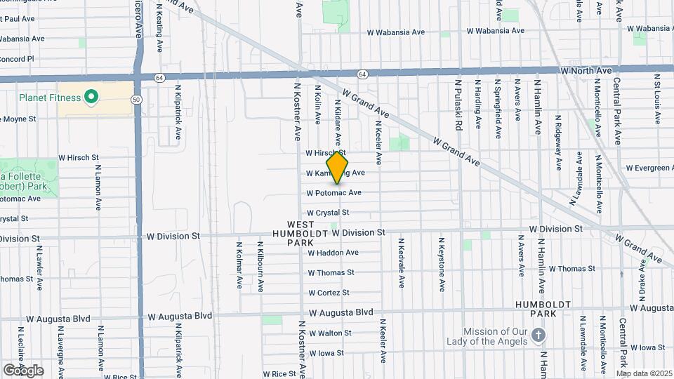 1302 N Kildare Ave Mapa y Detalles de la Ubicación