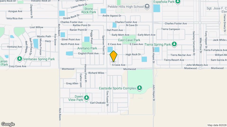 14309 S Cave Ave Mapa y Detalles de la Ubicación