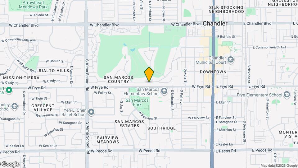 601 W San Marcos Dr Map and Location Details