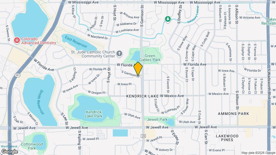 1587 S Garrison St Mapa y Detalles de la Ubicación