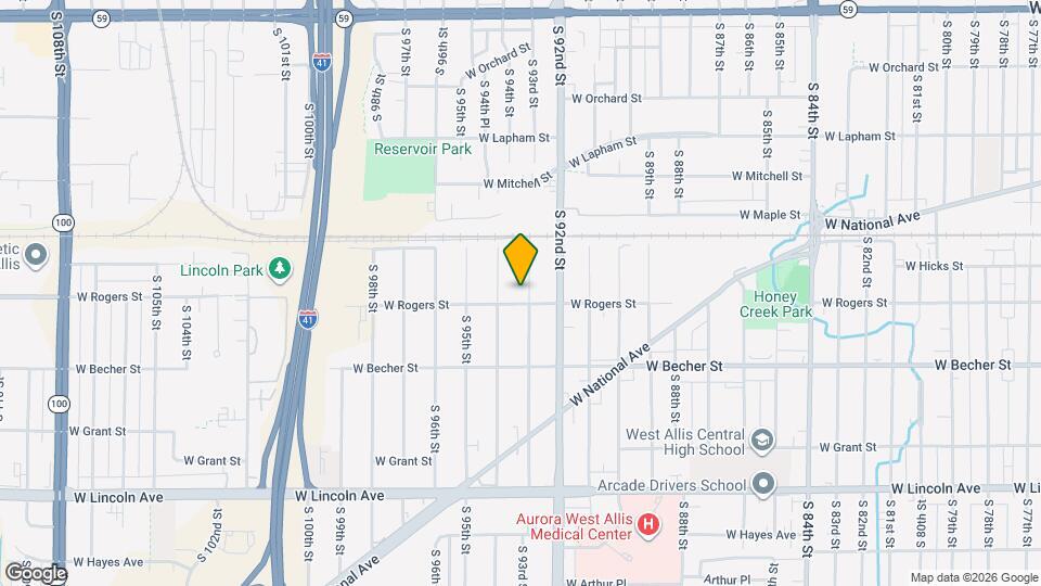 1967 S 93rd St Map and Location Details