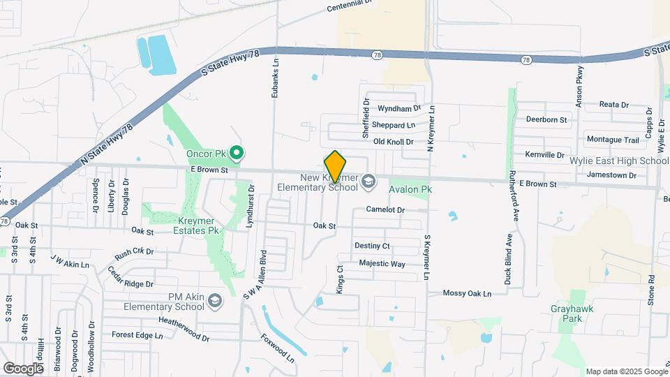 205 N Bending Oak Ln Map and Location Details