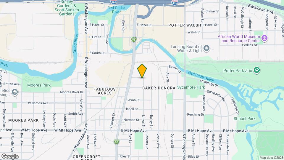 1404 Linval St Map and Location Details