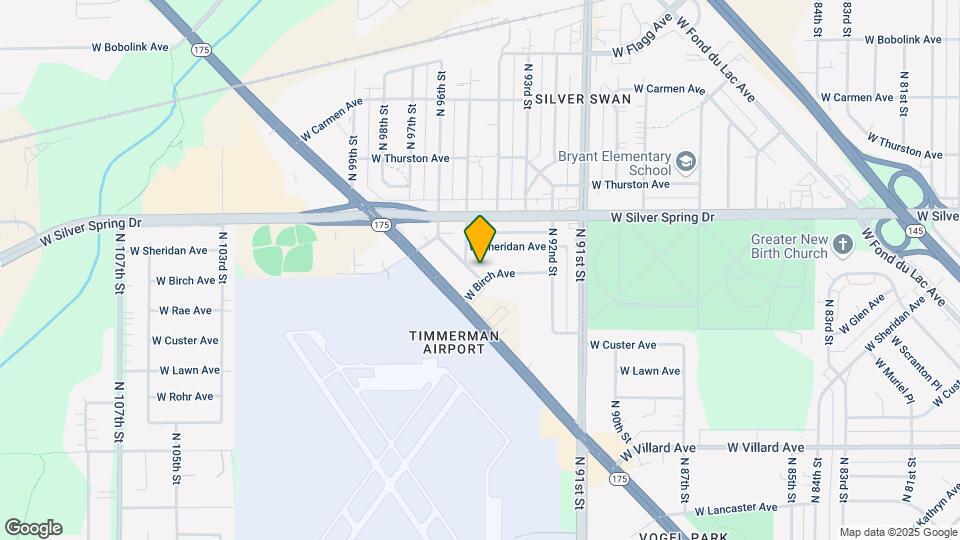 9400-9402 W Beckett Ave Map and Location Details