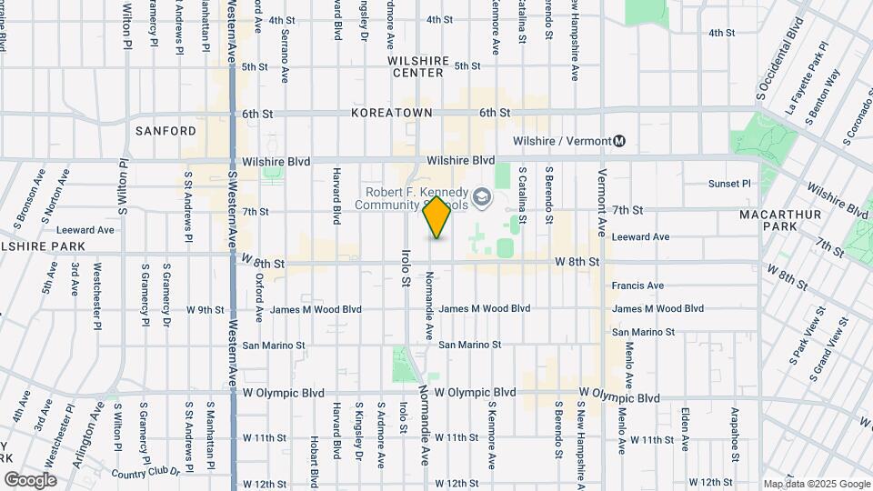 746 Normandie Ave Map and Location Details