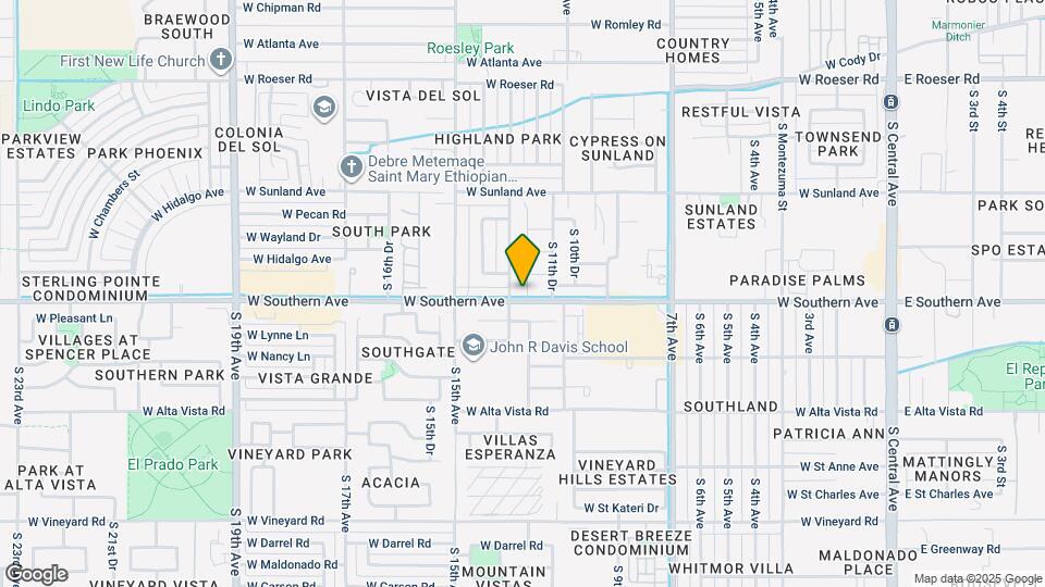 5926 S 12th Ln Map and Location Details