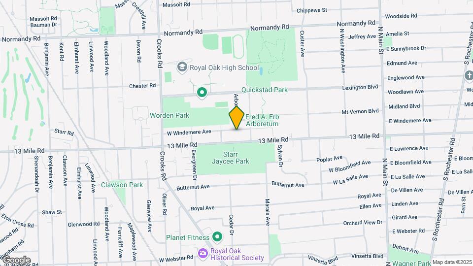 1129 W Windemere Ave Map and Location Details