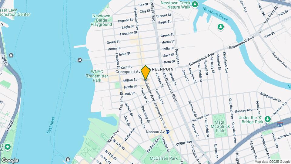 853 Manhattan Ave Mapa y Detalles de la Ubicación
