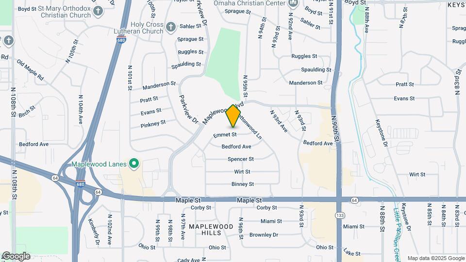 9512 Emmet St Map and Location Details